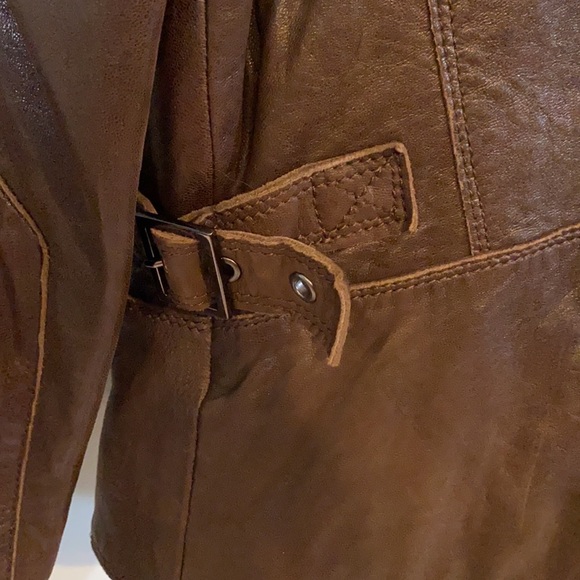 Andrew Marc New York CUIR Leather Moto Jacket - Picture 8 of 14
